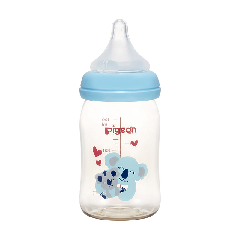 Bình Sữa PPSU Plus Nội Địa 160ml cổ rộng NV Silicon siêu mềm Plus màng co
